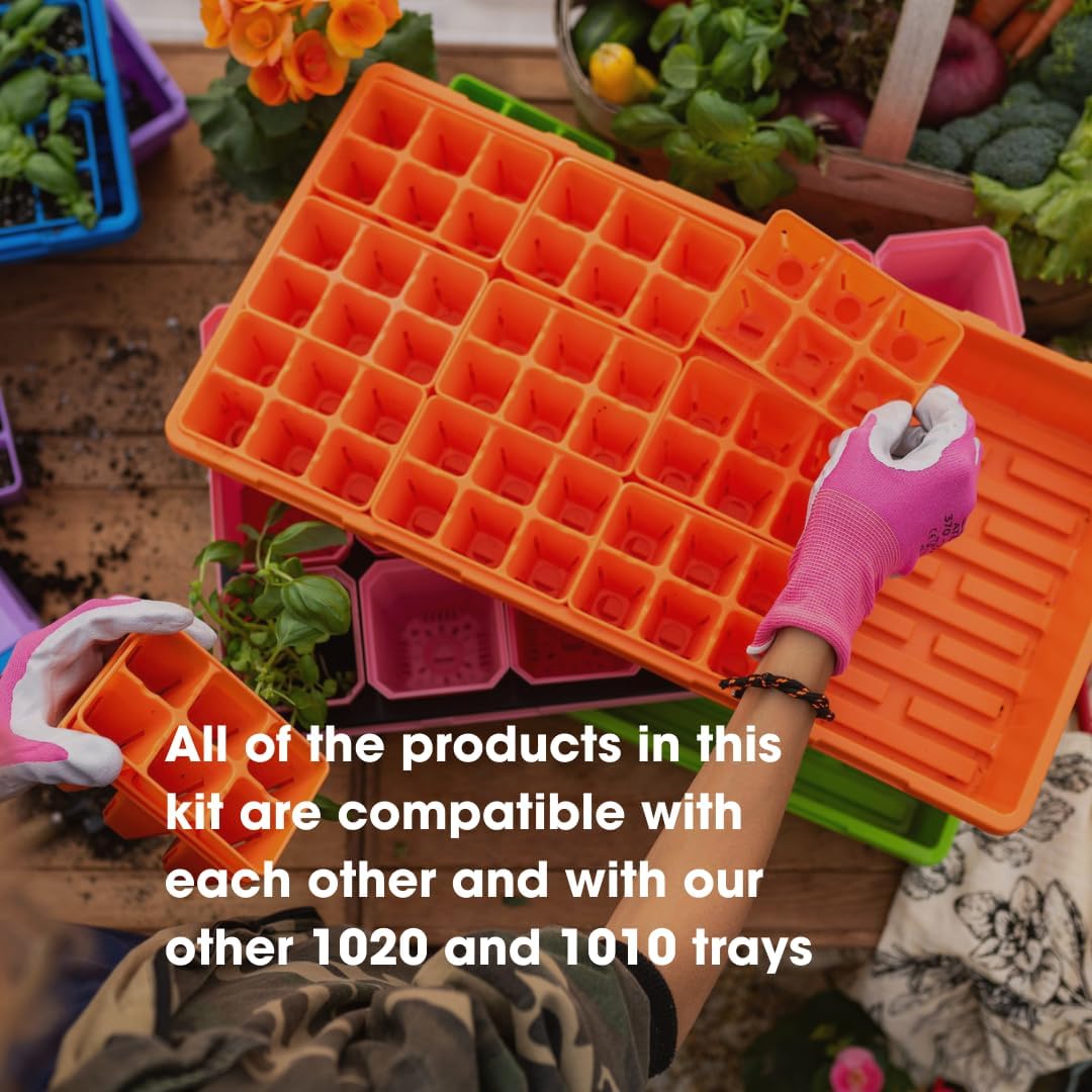 Bootstrap Farmer Ultimate Seed Starter Kit in Black with Humidity Domes for Indoor Seed Starting, Propagating, Germinating