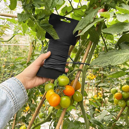 Tenn Well Garden Ties, 52 Feet 3.5mm Soft Garden Wire, Plant Twist Ties for Climbing Plants, Tomatoes, Climbing Roses, Trellises (2PCS X 26 Feet, Black)