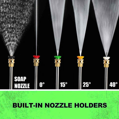 4200PSI Gas Pressure Washer, 4.0GPM Heavy Duty Power Washer with 212CC 7.0 HP, 5 Nozzles, 25ft Hose & 0.5Gal Soap Tank,for Cleaning Car Driveways Fence Furniture, EPA/CARB/ETL Compliant (Black)