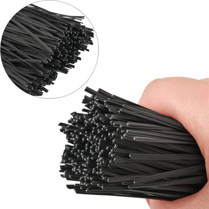 300 Pcs 6 inch Black Plastic Twist Ties, Cable Ties, for Bags, Gardening Tools
