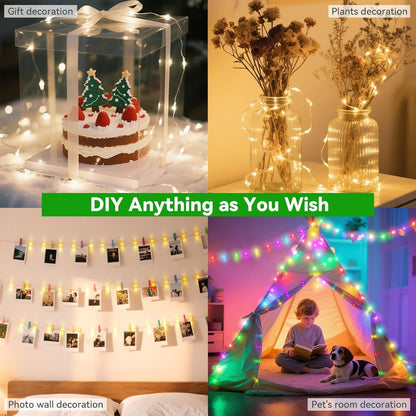 400 LED Christmas Fairy Lights Color Changing, 131 FT 35 Colors String Lights with Remote Silver Wire, Waterproof Fairy Light Plug in for Halloween Xmas Party Bedroom Wedding Indoor Decor