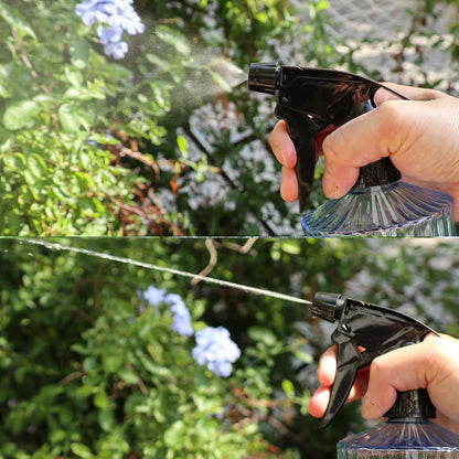 OFFIDIX Glass Spray Bottle,Plant Mister Indoor Watering Can,Adjustable Nozzle Watering Glass 0.45L/15.22oz Spray Bottle for Cleaning Solutions (Light Blue)