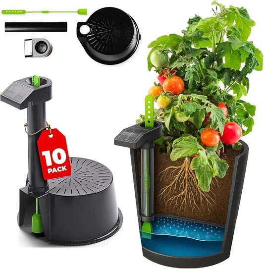 Garden Kit (10PK) self-watering sub-irrigated planter insert. Turn any bucket into a self-watering Container Garden. Create an indoor or outdoor, space saving and portable garden in minutes.