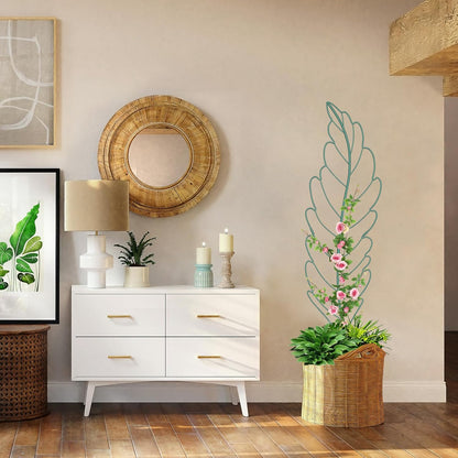 3 Pack Metal Garden Trellis for Climbing Plants,Green Metal Garden Trellis for Vines Plant Rose Vegetable Support,Large Decorative Outdoor Trellis