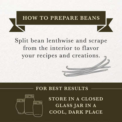 16 oz (1 lb) Organic Madagascar Whole Vanilla Beans, Grade A Vanilla Pods, Premium Vanilla Beans for Making Extract & Baking - Cook’s