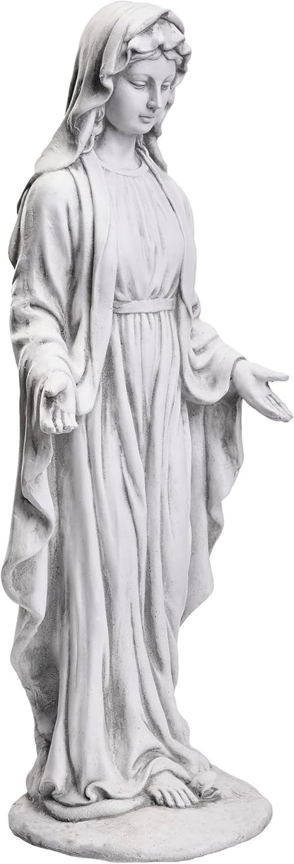 TOETOL Virgin Mary 29.9 Inch Outdoor Statue Religious Blessed Mother Garden Decor Statues Catholic Mother Mary Yard Patio Deck Home Entryway Hallway Sculpture