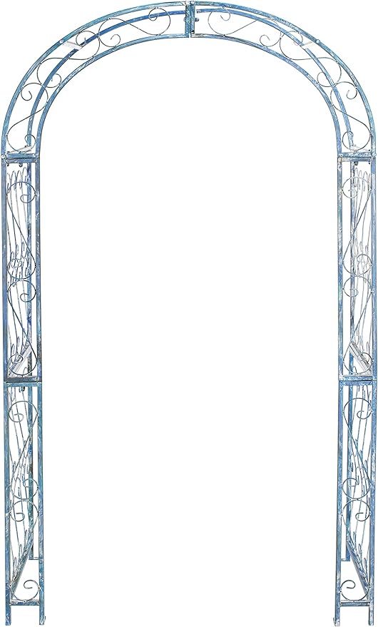 SAFAVIEH PAT5007C Outdoor Collection Pagan Victorian Antique Blue Arch