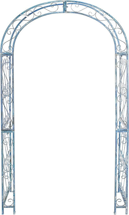 SAFAVIEH PAT5007C Outdoor Collection Pagan Victorian Antique Blue Arch