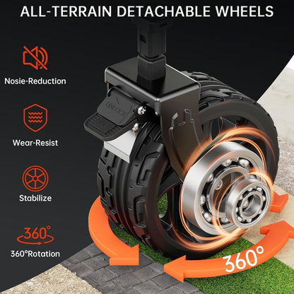 Double Decker Wagon 320L Large Capacity 400LBS Collapsible Sports Utility Cart with Big Wheels,Double Extended Tailgate Heavy Duty Folding Wagon Cart for Groceries,Camping,Beach,Garden,Outdoor