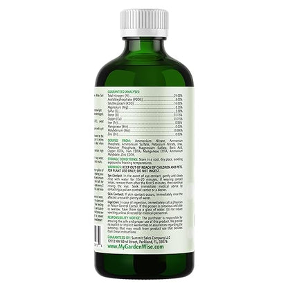 Peace Lily Fertilizer: 3-1-2 Liquid Fertilizer with Essential Micronutrients - The Ultimate Food for Spathiphyllum, Perfect for Indoor Plants (16 OZ)