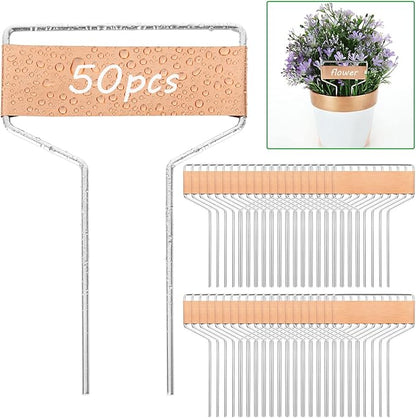 50 PCS Metal Plant Labels Plant Tags 4 Inch Plant Markers For Garden Waterproof Copper Plant Tags Outdoor Garden Label Stakes Reusable Nursery Tags Garden Plant Copper Label For Seedlings