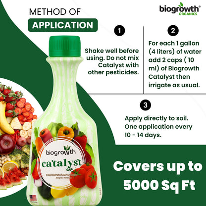 Concentrated Liquid Enzyme-Based Organic Plant Food(8.45oz) Organic Plant Food & Gardening Fertilizer-Enhances Root Development Ideal for Indoor & Outdoor Plants & Vegetables(1-0-1)