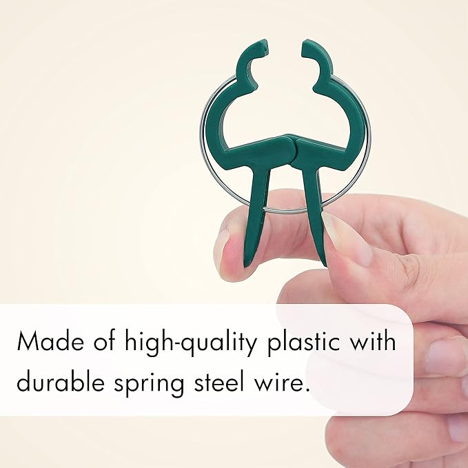 Gardzen 48 Pcs Garden Plant Clips, Plant Support Clips for Securing Stems, Flowers or Climbing Vines to Tomato Cages, Trellis