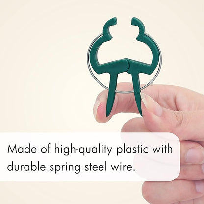 Gardzen 80 Pcs Garden Plant Clips, Plant Support Clips for Securing Stems, Flowers or Climbing Vines to Tomato Cages, Trellis