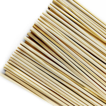 GXXMEI 100PCS 18" Bamboo Plant Stakes with 100PCS 4" Green Garden Ties, Plant Sticks Support, Floral Plant Support Wooden, Indoor Gardening Plant Supports, Wooden Sign Posting Garden Sticks