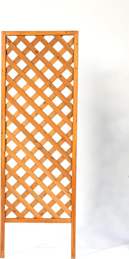2-Pack Wooden Garden Trellis Panels – 72" H x 24" W Climbing Plant Support Screen for Outdoor Vines, Roses & Vegetables – FSC Fir Wood, Weather-Resistant, Lattice Privacy Fence