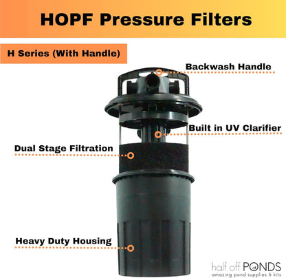 HALF OFF PONDS - HOPBP-2000H - Pressure Filter with 13-Watt UV for Ponds Up to 2,000 Gallons