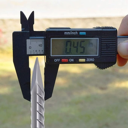 AAGUT Rebar Stakes 12 Inch J Hook Heavy Duty 16 Pack, 3/8 Inch Galvanized Metal Steel Ground Anchors Chain Link Fence Stakes for Camping Tent, Inflatables, Yard Decorations, Canopies & Swing Sets