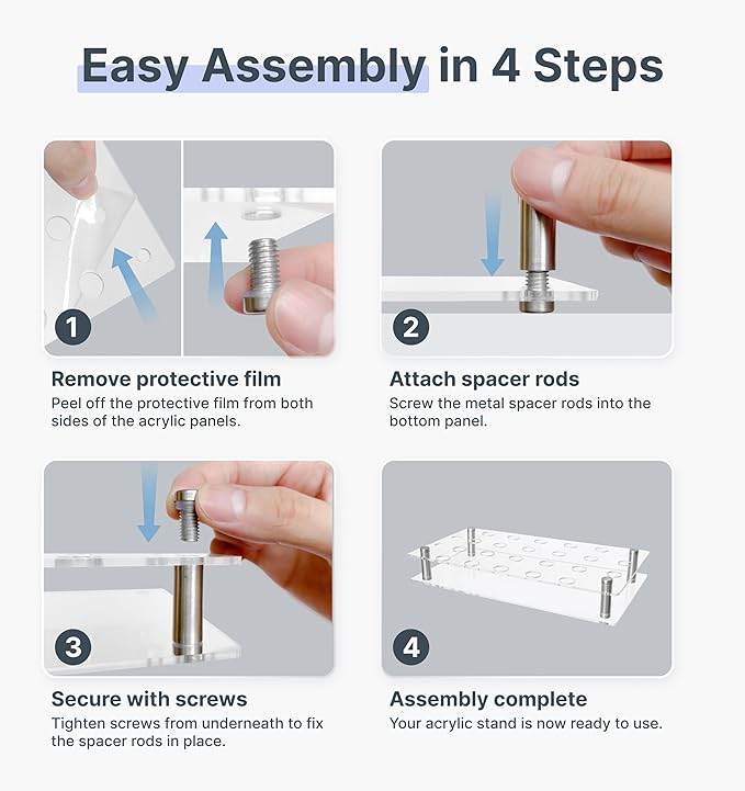 Plant Propagation Station, 24 Floral Tubes, Floral Arrangement Kit, Modern Acrylic Desktop Rack with Propagation Tubes for Hydroponics Rooting Cuttings, Bud Vase Holder, Plant Lover Gift