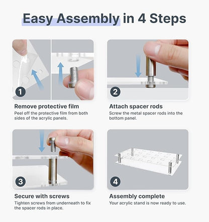Plant Propagation Station, 24 Floral Tubes, Floral Arrangement Kit, Modern Acrylic Desktop Rack with Propagation Tubes for Hydroponics Rooting Cuttings, Bud Vase Holder, Plant Lover Gift