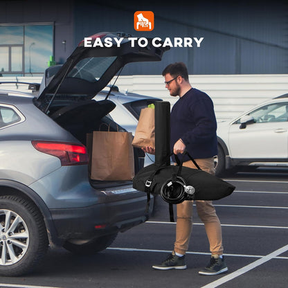 Onlyfire Chef Pizza Oven Cover for Ooni Karu 12, Outdoor Pizza Oven Protective Carry Cover, Heavy Duty Waterproof Weather Resistant Dust-Proof, Black