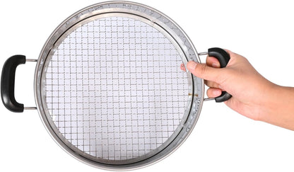 Multi-Purpose Soil Sifter with Handle | Includes 4 Changeable Screens | Ideal for Soil, Rock, Compost, and Debris Sifting