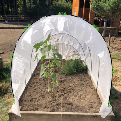 Greenhouse Hoops Grow Tunnel, 5 Sets of 7FT Garden Hoops for Raised Beds, Rust-Proof Fiberglass Frame for Garden Netting, Greenhouse Kit, Plant Shade Cloth, Plant Row Cover, 25 pcs