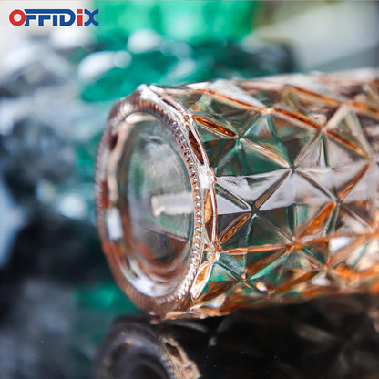 OFFIDIX Glass Spray Bottle, Fine Mist Plant Mister, Handheld Pressure Watering Can, Adjustable Nozzle Glass Spray Bottle, 0.35L/11.8oz Handheld Spray Bottles for Garden Plants Cleaning Solutions