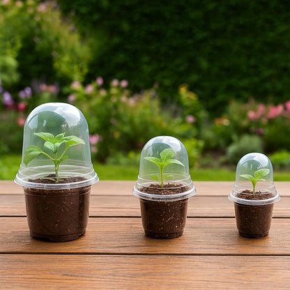 36 Packs 5/4/3.5 Inch Clear Plant Pot Humidity Domes, Transparent Seedling Domes Compatible with 5/4/3.5 Inch Reinforced Nursery Pots