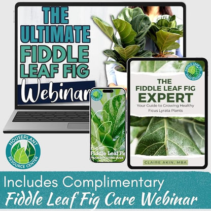 100% Organic Fiddle Leaf Fig Soil – Optimally-Draining Potting Mix for Healthy Roots, Fewer Brown Spots & Faster Growth | Enriched with Biochar & Bark | Made in USA | Large 7.5L Bag