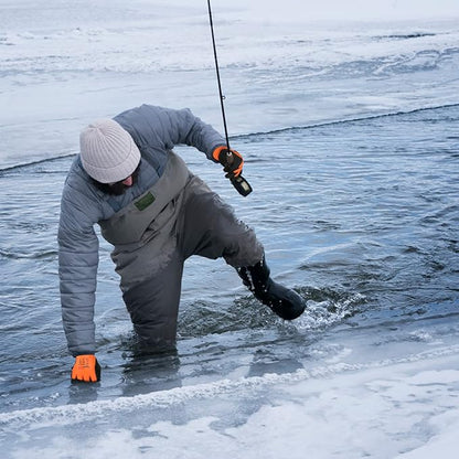 Waterproof Work Gloves for Men and Women, Hycool Thermal Insulated Freezer Rubber Coated Gloves,Super Grip L6201