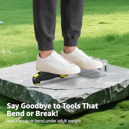 LASZOLA 3 Piece Garden Tool Set Include Hand Trowel Rake and Transplant Shovel for Women, Indoor Heavy Duty Small Spade Kit with Ergonomic Handle to Weed and Loosen, for Mom and Plant Beginner, Yellow