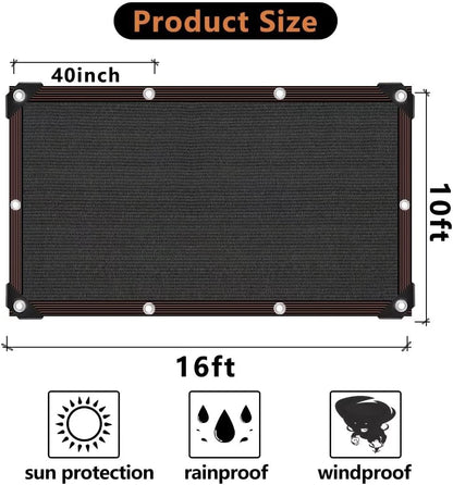 Shade Cloth - 70-90% Sunblock Net for Garden Patio,Shade Sails for Plants Greenhouse Outdoor Pergola Lawn Swimming Sun Shade Cloths for Kennel Chicken Coop Easier to Hang Shade Net Cover