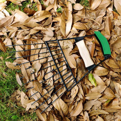 Steel Leaf Scoops, Hand Rakes for Picking Up Leaves, Sturdy Garden Large Leaf Grabber Leaf Rake for Picking up Leaves, Collect Garbage and More