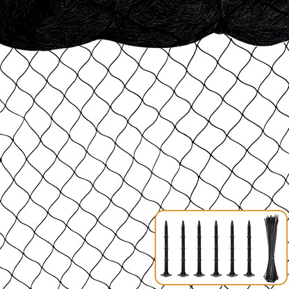 100'x100' Bird Netting for Chicken Coop, Nylon 3/4" Mesh Poultry Netting Chicken Nettings Roof Hawk, Aviary Net Deer Fence Garden Netting for Fruits Trees Plant