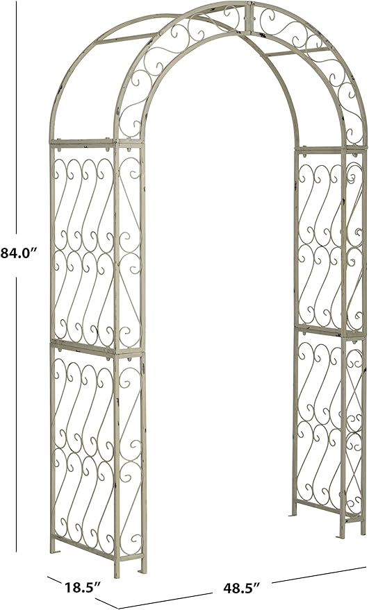 Safavieh Outdoor Collection Pagan Antique White Arch