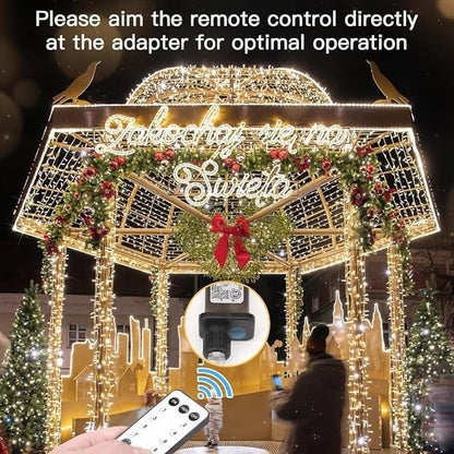 suddus Christmas Lights Outdoor, 66 ft 200 LED Plug in Warm White Fairy String Lights with Remote, Twinkle Lights for Bedroom, Indoor, Tree, Dorm, Wedding, Outside, Backyard Decorations