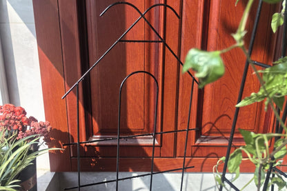 ARIFARO 32'' Metal Garden Trellis Indoor/Outdoor Sturdy Plant Trellis for Potted Plants,House Plants, Climbing Vines, Pack of 4, Black