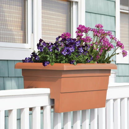 Root & Vessel Countryside Rail Planter, Terra, 24"