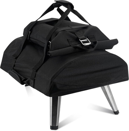 Onlyfire Pizza Oven Protective Carry Cover for Ooni Fyra 12, Heavy Duty Waterproof Weather Resistant Dust-Proof, Black