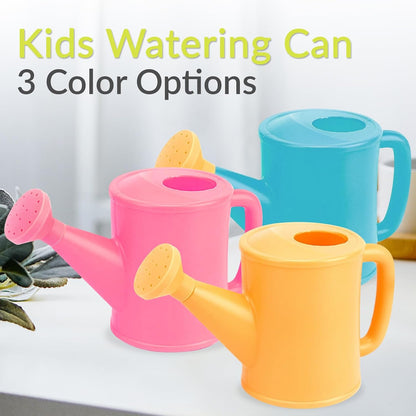 Small Watering Can for Kids, 700ml/23.7 Oz Plastic Watering Can for Indoor Plants Garden Flower (Blue)