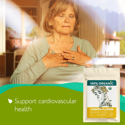 Super Value Pack 5 LB - Yarrow Flower Tea Organic - Dried Yarrow Herb Loose Leaf - Herbal Tea to Support Healthy Immune Function & Relaxation