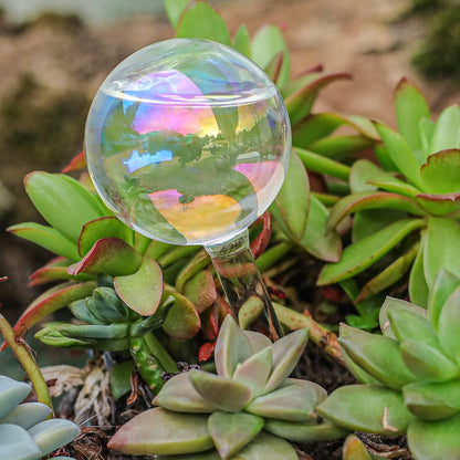 3Pcs Small Watering Globes Colorful Small Plant Watering Globes Plant Watering Globes Hand Blown Glass Indoor Plant Watering Globes