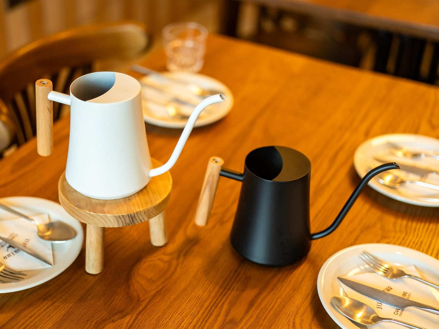 Green Moon Water Can Indoor Plant Black 35oz with Long Spout Mini Water Can Indoor Metal Watering Can Pot for Indoor House Plant Bonsai Outdoor Garden Flowers Modern Decorative