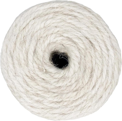 Leecogo White 2.5mm Jute Twine 328 Feet Heavy Duty Garden Twine String for Gardening Plant Crafts and Decorative Projects