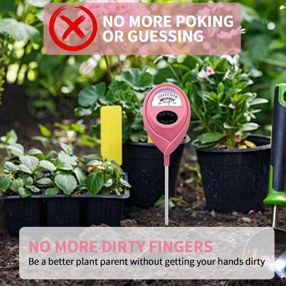 Soil Moisture Meter, Garden Plant Water Meter, Plants Moisture Meter, Lawn Soil Tester, Soil Water Gauge for Potted Plants, Plant Moisture Monitor No Battery Required Free Plant Watering Guide (2)