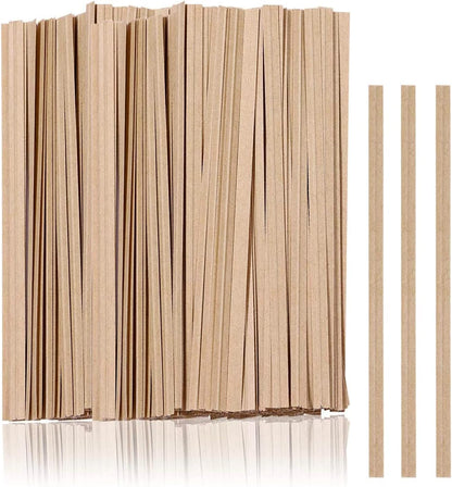 1000 Pcs Twist Ties, Kraft Paper Twist Ties Plant Ties Reusable Bread Ties for Party Cello Candy Coffee Treat Bags Cake Pops (6")