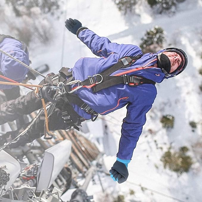 Waterproof Work Gloves for Men and Women, Hycool Thermal Insulated Freezer Rubber Coated Gloves,Super Grip L6201