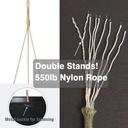 13 Inch 2 Pack Large Hanging Planters for Indoor Outdoor Plants, Plastic Hanging Basket Pots for House Plants Flowers, Black