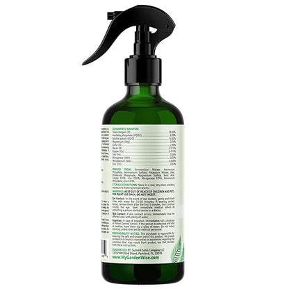 Professional Foliar Plant Spray with Essential Micronutrients 3-1-2 for Snake Plants, Dracaena trifasciata, Sansevieria - Liquid Fertilizer - Plant Food - Plant Shine - Plant Care (8 OZ)